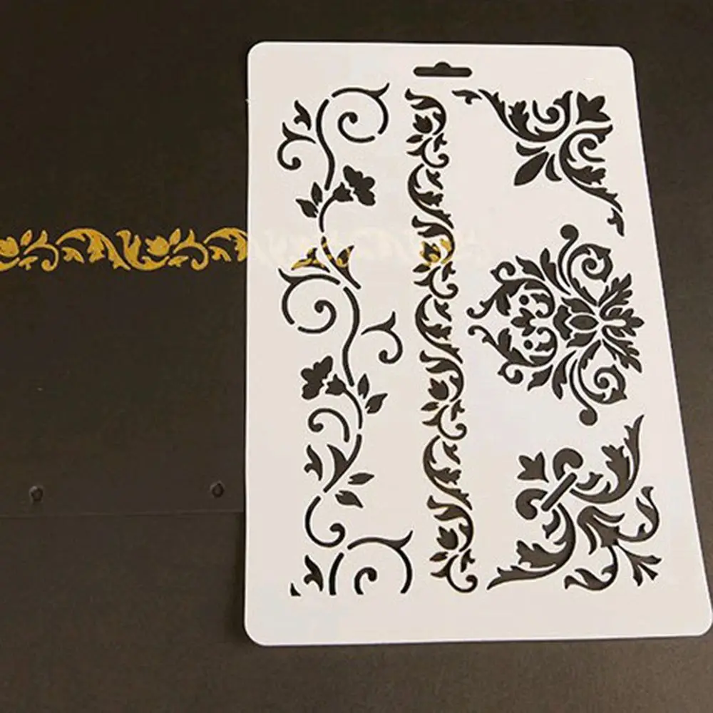 Новый лоза цветок наслоения Трафареты покраски стен тиснение для скрапбукинга