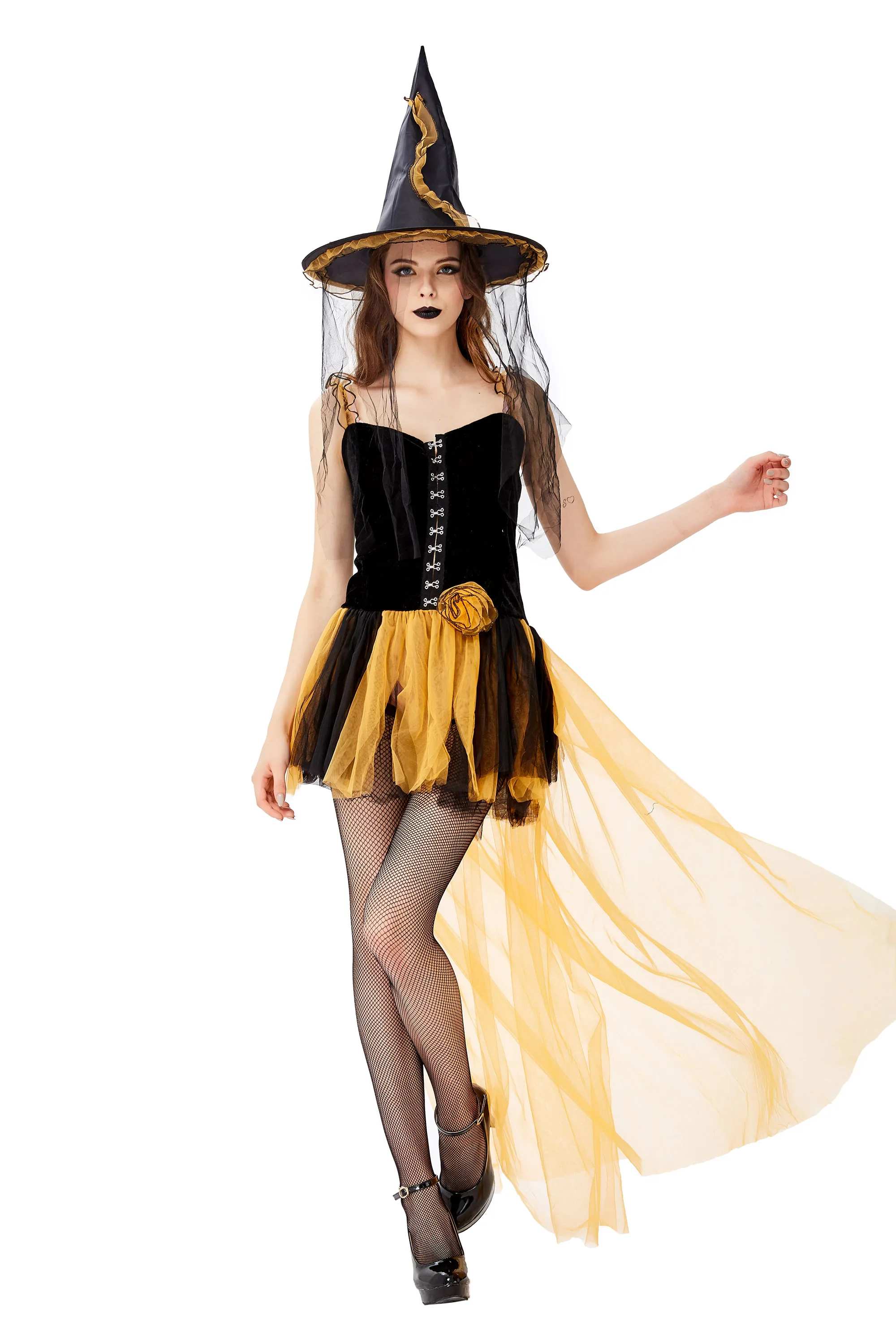 Новый взрослый костюм ведьмы на Хэллоуин женские волшебный момент ведьма