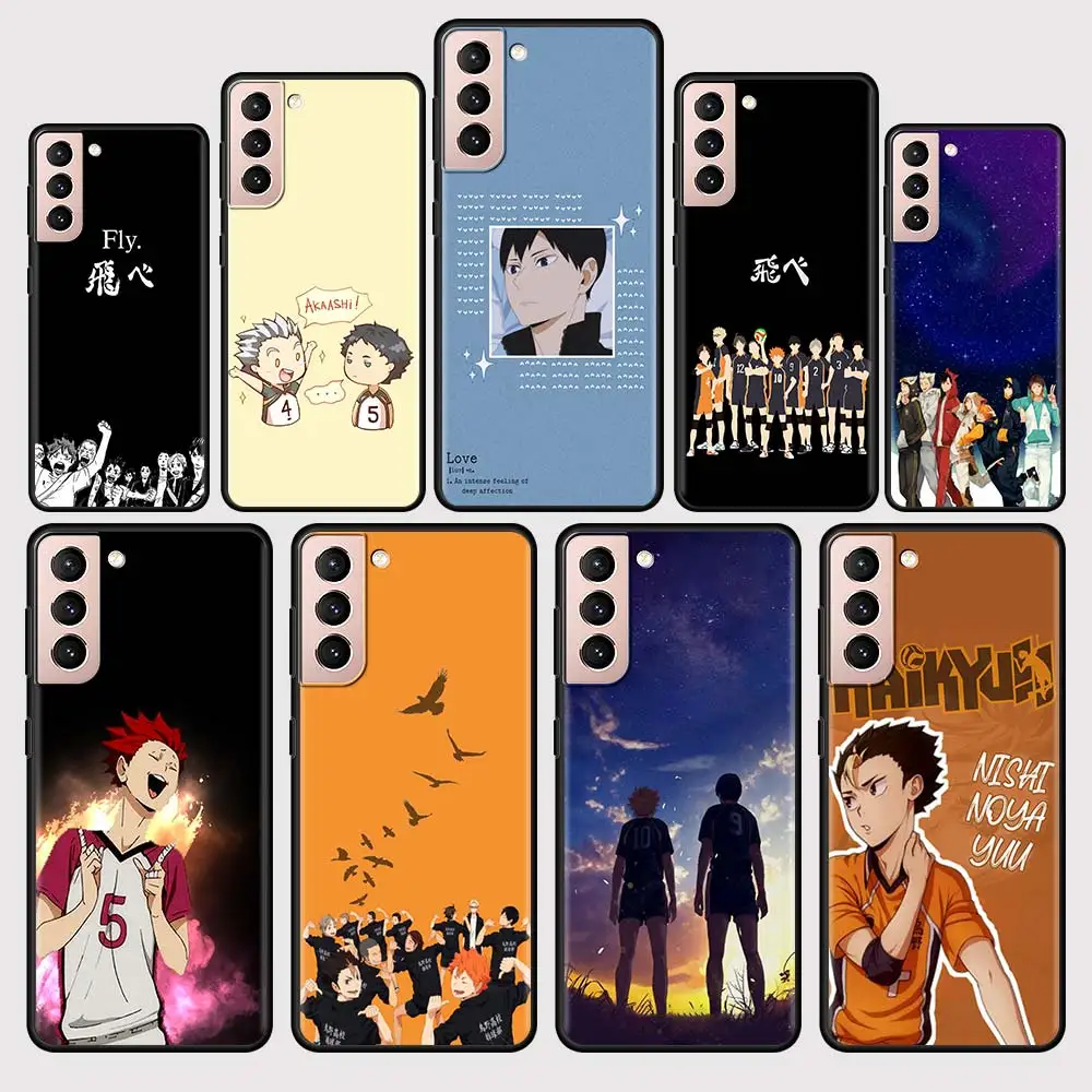 

Haikyuu Hinata Attacks Anime Soft TPU Phone Case For Samsung Galaxy S21 S20 Ultra S10 Lite S9 S8 Plus S20FE 5G Silicone Cover
