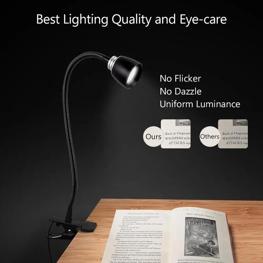 USB источник питания штатив перезаряжаемая Светодиодная настольная лампа гибкие