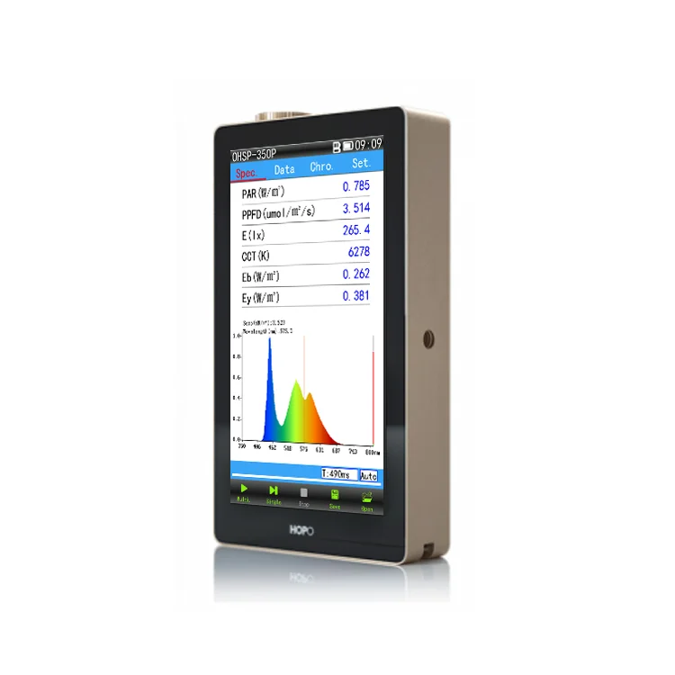 

Potable Spectrometer OHSP350P LED Plant Light Spectrum Analyzer