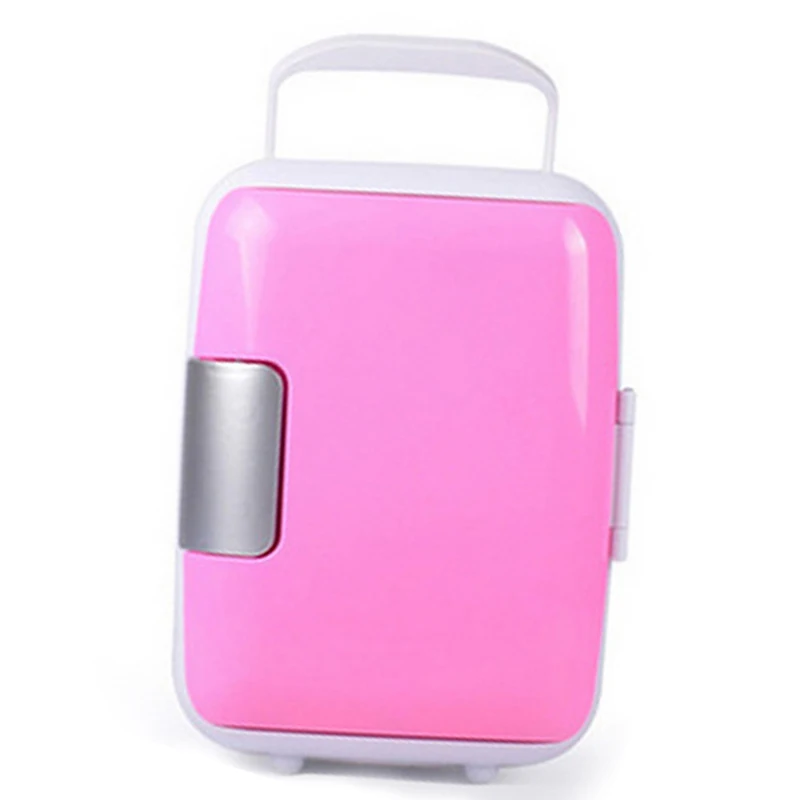 

Car Portable Refrigerator Freezer in Blue and Pink for Camping Driving Travel Refrigerator 12V 4L Mini Cooler Warmer