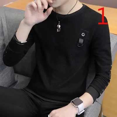 

Autumn long-sleeved T-shirt men's sweater middle-aged men's business