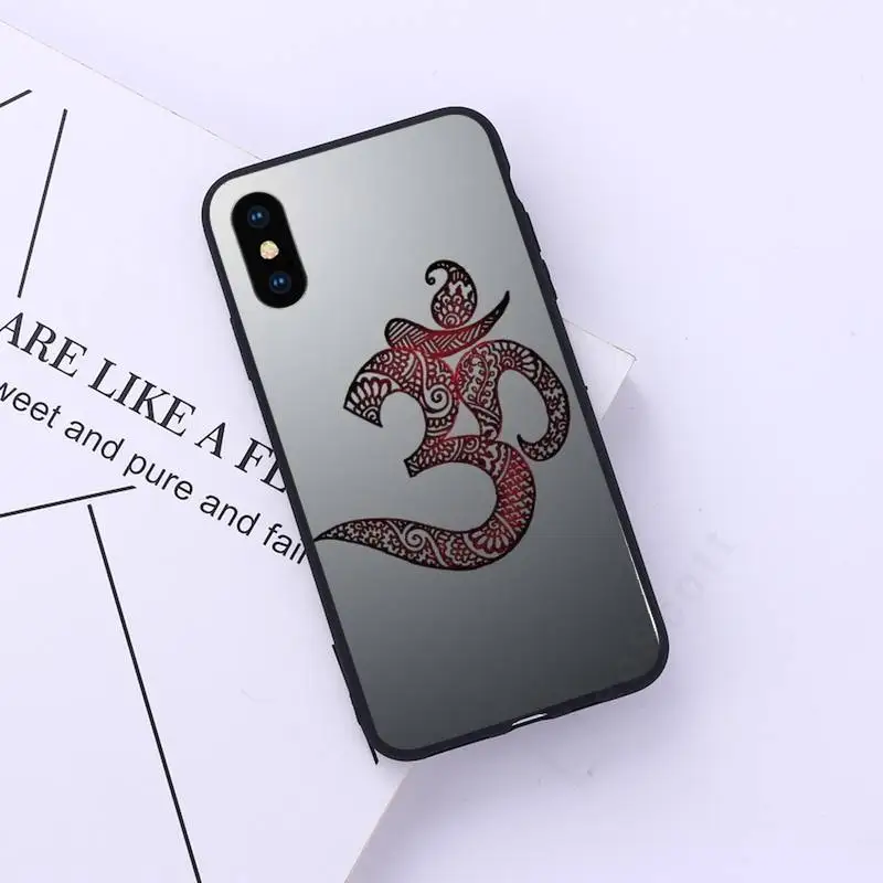 

Aum Om Namaste Symbol Zen Yoga Phone Case for iPhone 11 12 pro XS MAX 8 7 6 6S Plus X 5S SE 2020 XR