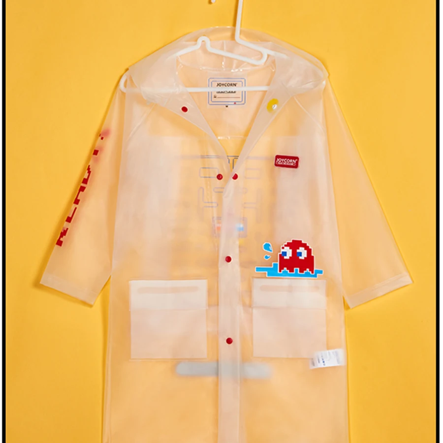 Прозрачный водонепроницаемый дождевик пончо для пеших прогулок детей