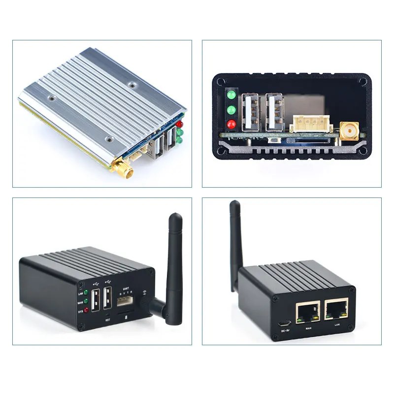 NanoPi R1 Allwinner H3 1 Гб двойной порт Ethernet Wifi и BT встроенный eMMC с USB последовательным