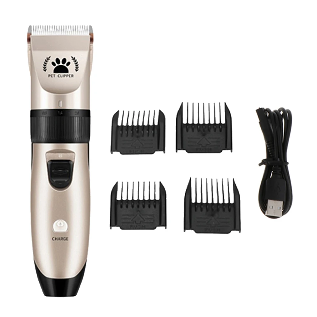 

Low Noise Puppy Shaver Clippers Pet Hair Trimmer 5-gear Grooming Kit