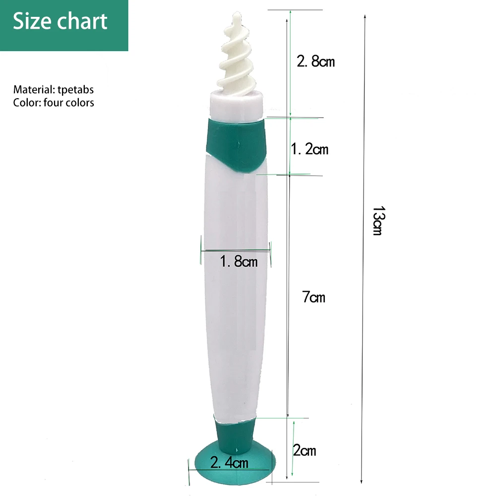 Для чистки ушей Со Q ручка для ящик инструментов с присоской внизу ушной серы