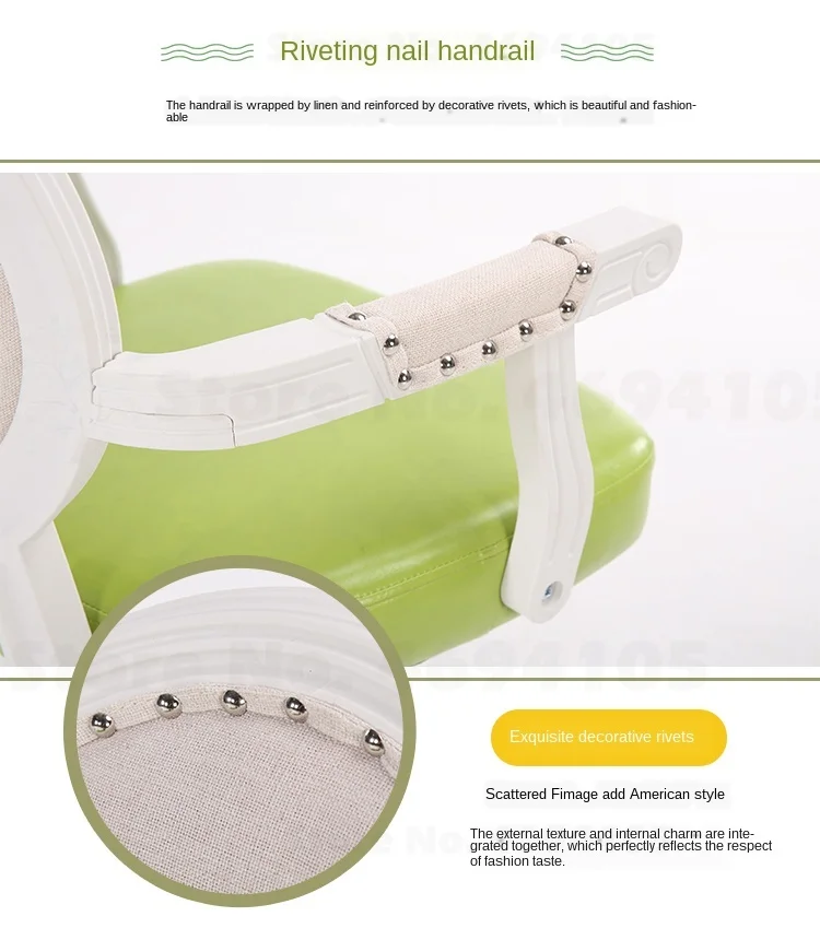Modern Bar Stool Tabouret De Chair with Handle Make Up Beauty Salon Furniture Commecial |