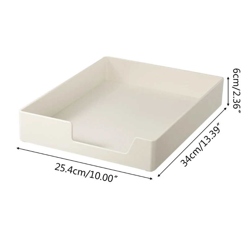

F3MA Multi-purpose Stackable Letter Tray Desk Storage Holder Magazine File Storage Container for Bathroom Bedroom Dresser