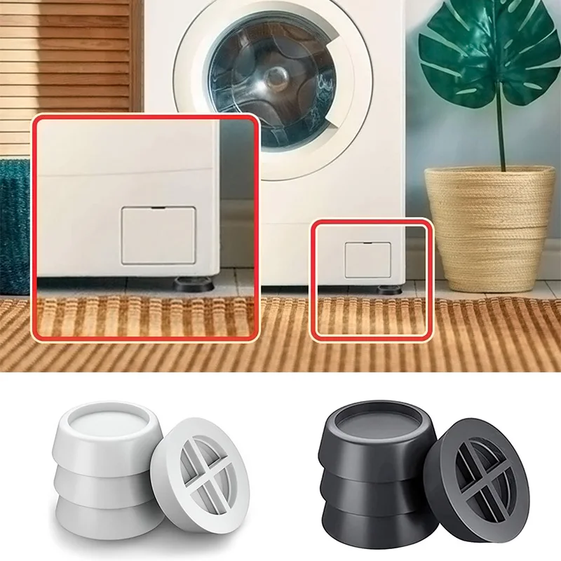 

1pc Universal Anti Vibration Pads Washing Machine Rubber Feet Mat Anti-vibration Pad Noise-reducing Furniture Lifting Foot Base
