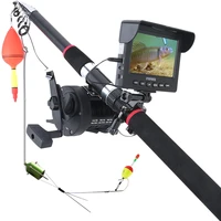 25m 4 3 inch 1200tvl fish finder underwater fishing camera 10pcs led night vision 195 degrees camera with 3 6m fishing rod
