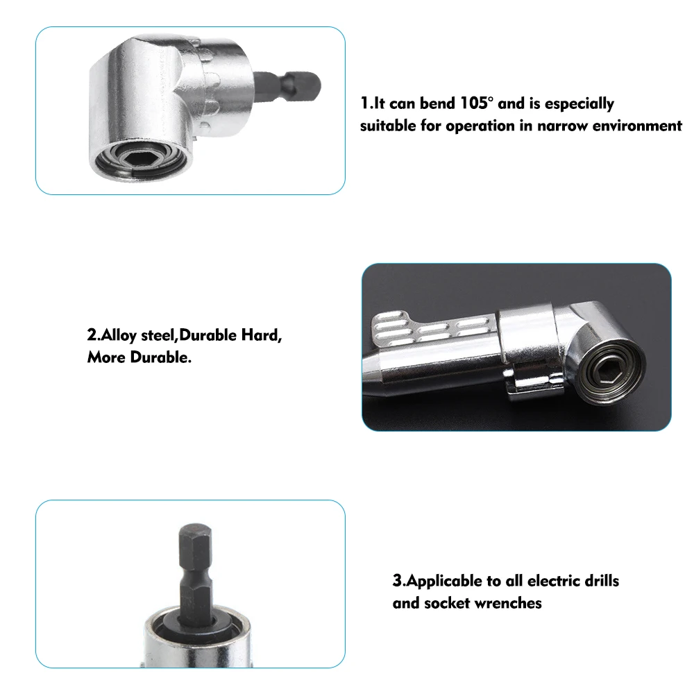 Универсальный торцевой ключ набор адаптеров для электрической дрели 7 мм 19 и 105