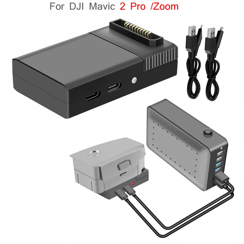 QC 3 0 быстрой зарядкой Батарея светодиодный Быстрая зарядка через USB для DJI Mavic Pro/Air