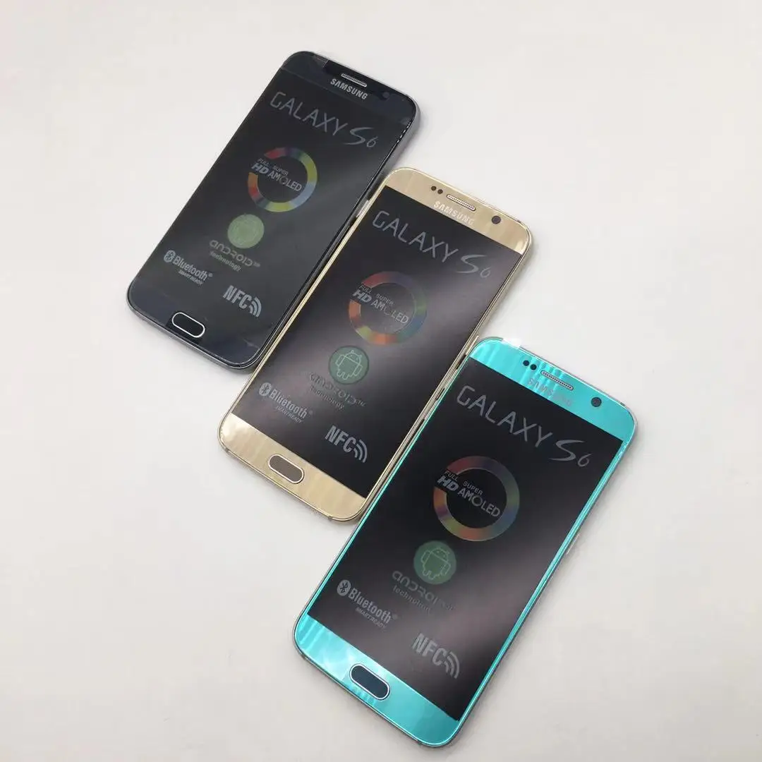 Восстановленный Оригинальный разблокированный смартфон Samsung S6 G920V G920P G920A G920F 4G LTE