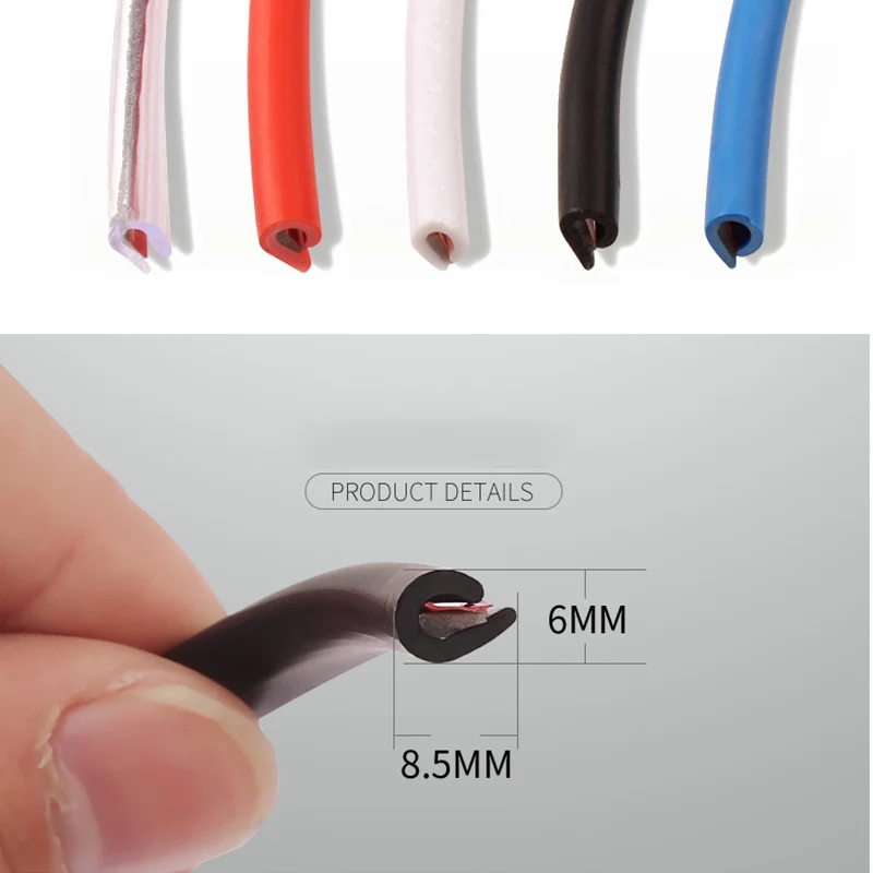 5 м автомобильная магнитная резиновая кромка Защитные полосы боковая Магнитная