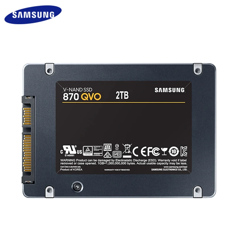 SSD-накопитель SAMSUNG ssd 870 QVO 2 ТБ на 1 4 5 дюйма SATA высокопроизводительный