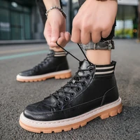 handmade classic men boots lace up high quality leather men dress shoes fashion outdoor autumn man moccasins men ankle boots