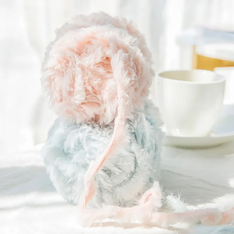 50 г/шар длинные волосы пряжа с шерстью норки искусственный мех мохер шерстяная