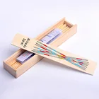 1 комплект детская развивающая деревянная математическая игрушка Палочки вверх палочки с коробкой игры для детей дошкольного номер счета игрушки набор Монтессори