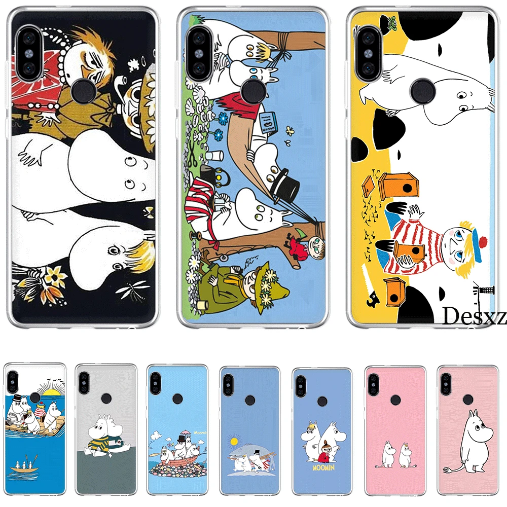 Мобильный телефон чехол для Xiaomi mi 6 8 A2 Lite A1 5X 6X F1 9 9SE SE MAX 3 A3 CC9 CC9E 9T Mix 2S moomin cartoon hippo |