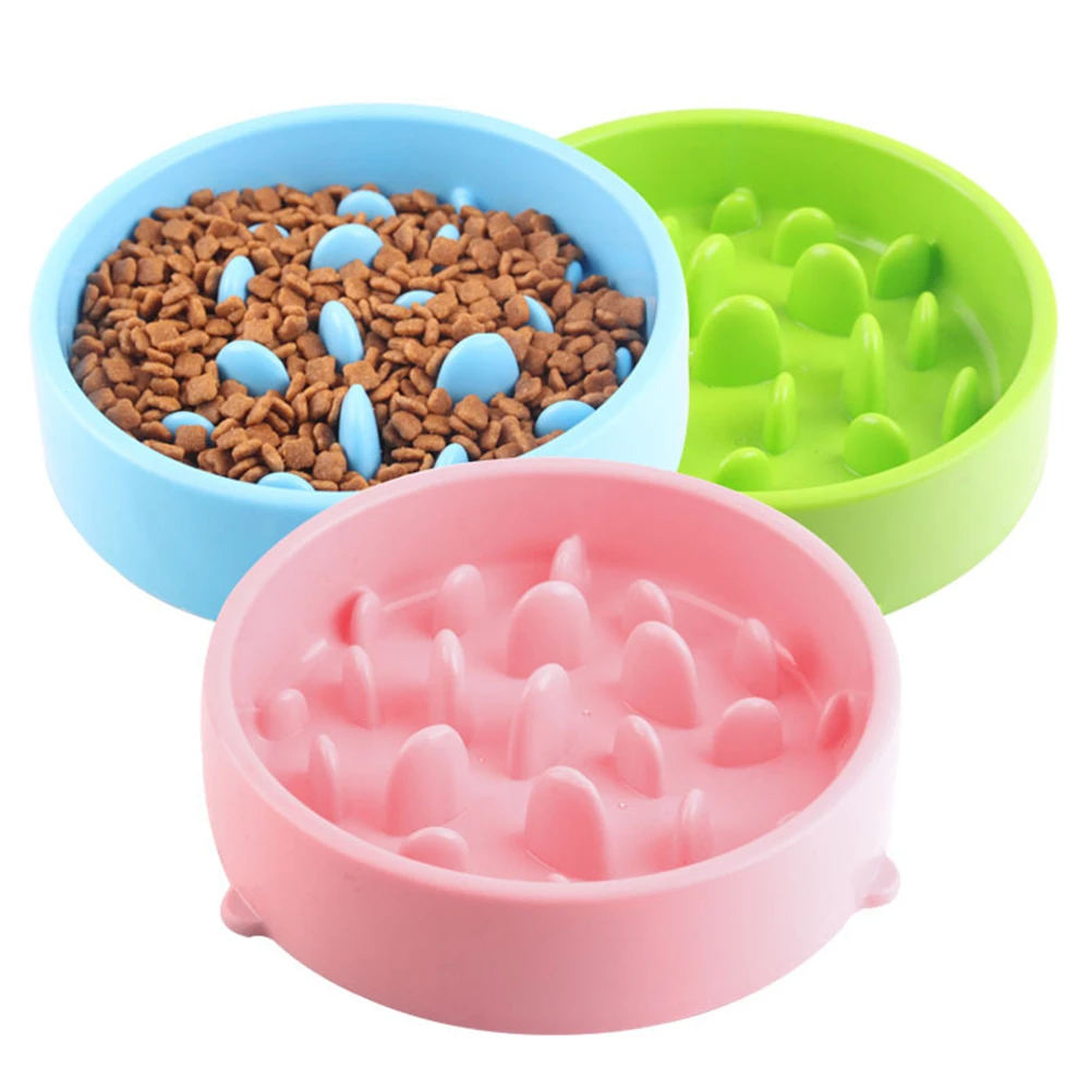 Pet Dog Feeding Food Bowls Puppy Slow Down Eating Feeder Dish Bowel Prevent Obesity Dogs Supplies Dropshipping | Дом и сад