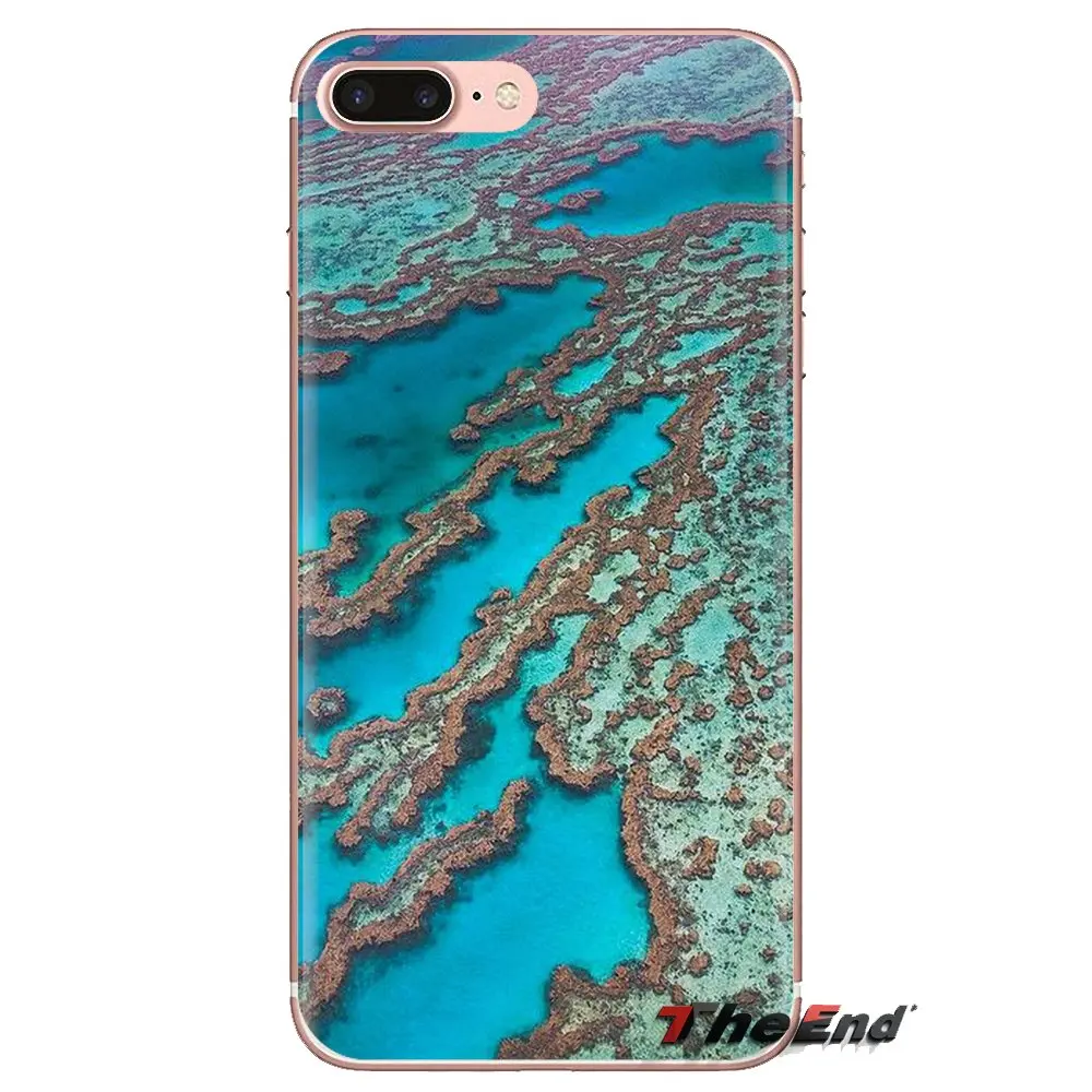 For Samsung Galaxy S2 S3 S4 S5 MINI S6 S7 edge S8 S9 Plus Note 2 3 4 5 8 Coque Fundas The Great Barrier Reef Wonder TPU Bag Case |