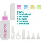 7 шт.компл. инструменты для кормления домашних животных, 60 мл, щетка для чистки бутылок, сменный прибор для открывания отверстий в сосках для собак, кошек, щенков, котят, кроликов