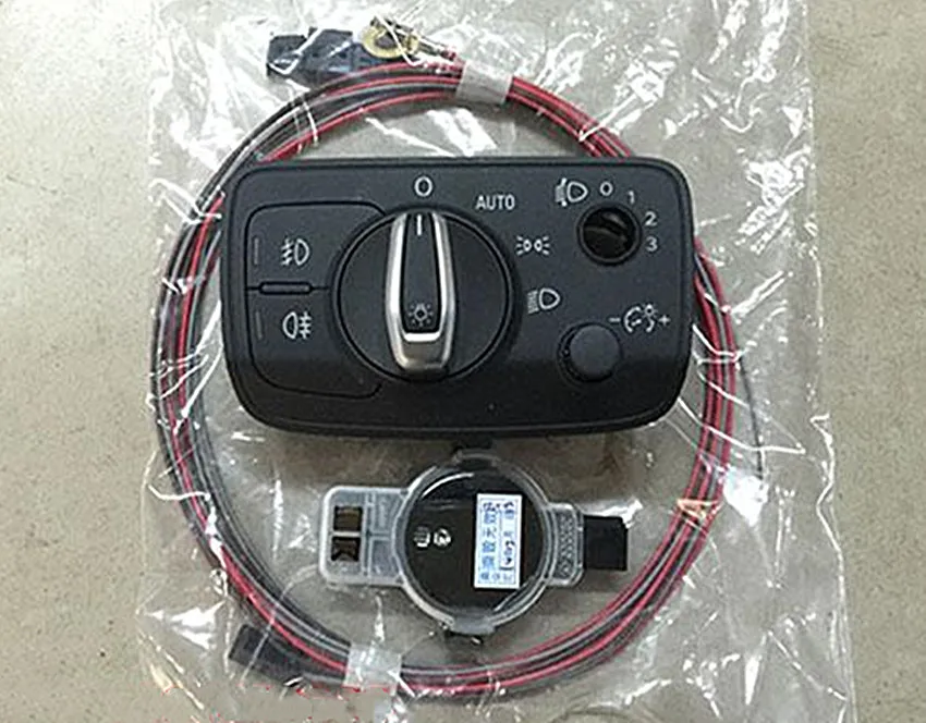 Черный Automatic headlight switch Button+ Rain sensor FOR AUDI A3 8V0 941 531 AUTO HEADLIGHT SWITCH RAIN SENSOR FOR AUDI A3 8V - Название цвета: Черный