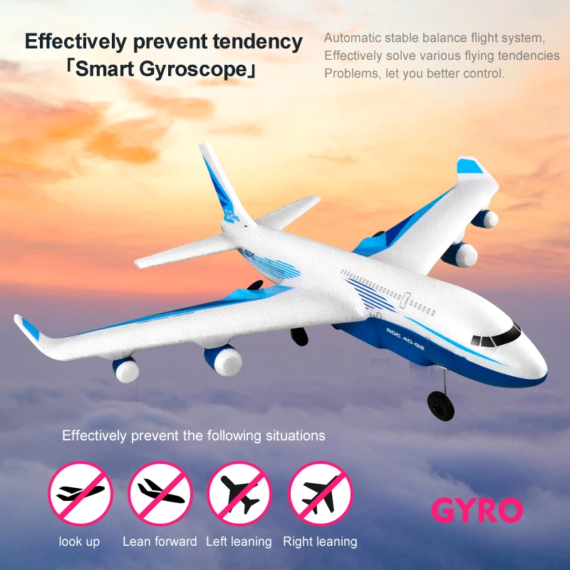 

Remote Control Plane G2 Passenger Plane Fixed-wing Glider Airplane Model Children Boy Toy Eva Foam Fall Resistant Drone