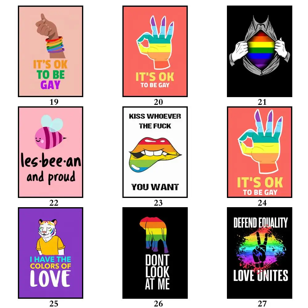 Ретро-постер ЛГБТ WTQ постер на тему прав человека Настенный декор с надписью Love Is