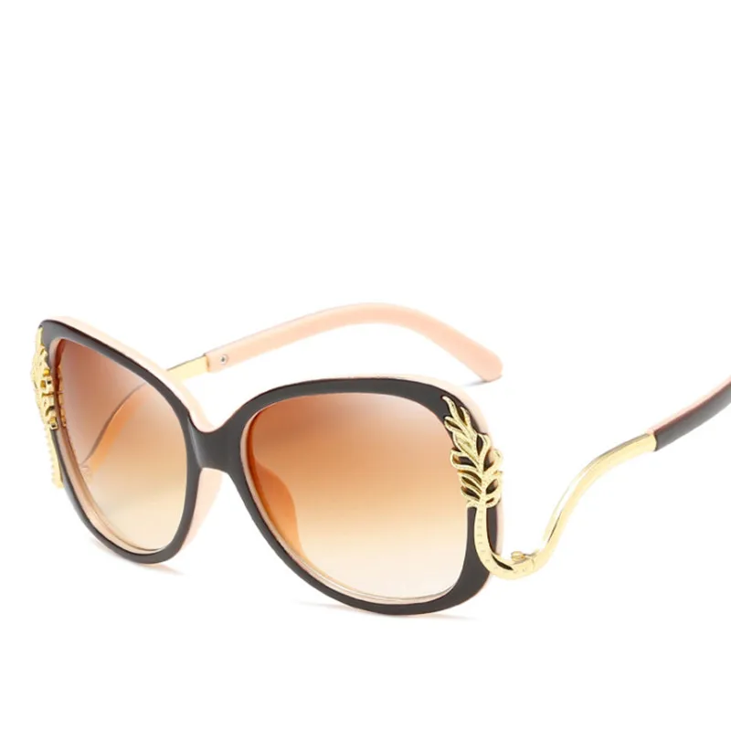 Женские большие солнцезащитные очки VWKTUUN брендовые дизайнерские в металлической