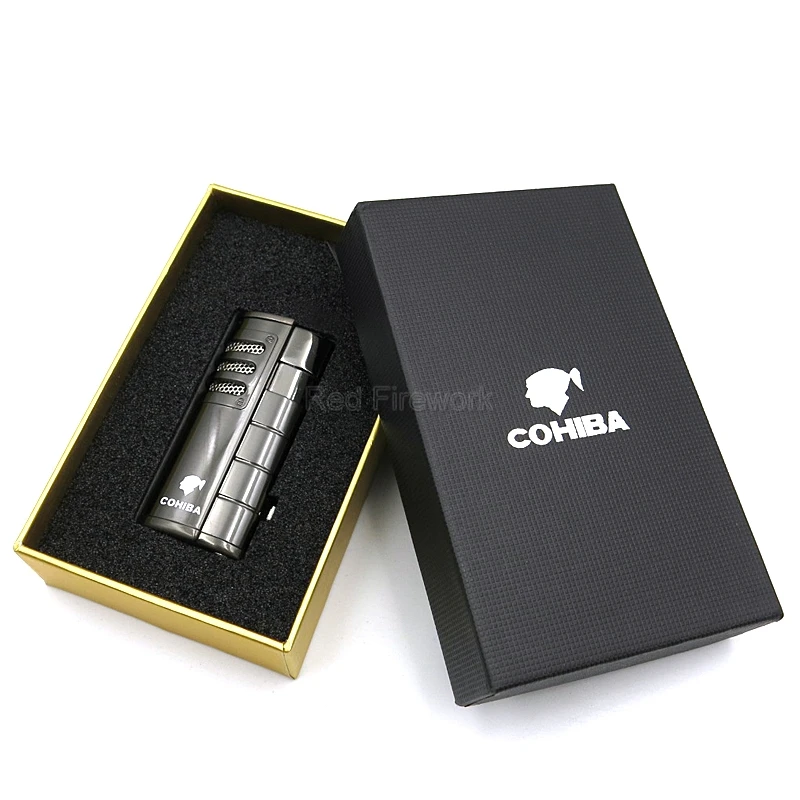 COHIBA модные аксессуары для курения металлическая ветрозащитная сигаретная