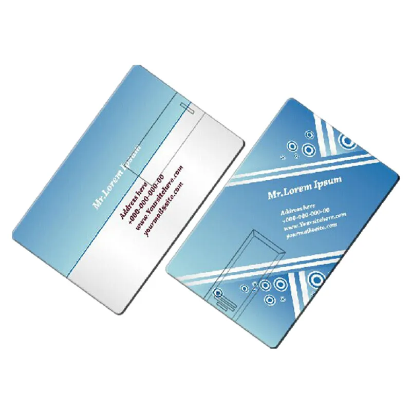 100pcs Business Credit Card Usb Flash Drive Pen Drive Usb Memory Stick  Custom Logo USB2.0 256MB 512MB 4GB 8GB 16GB 32GB U Disk