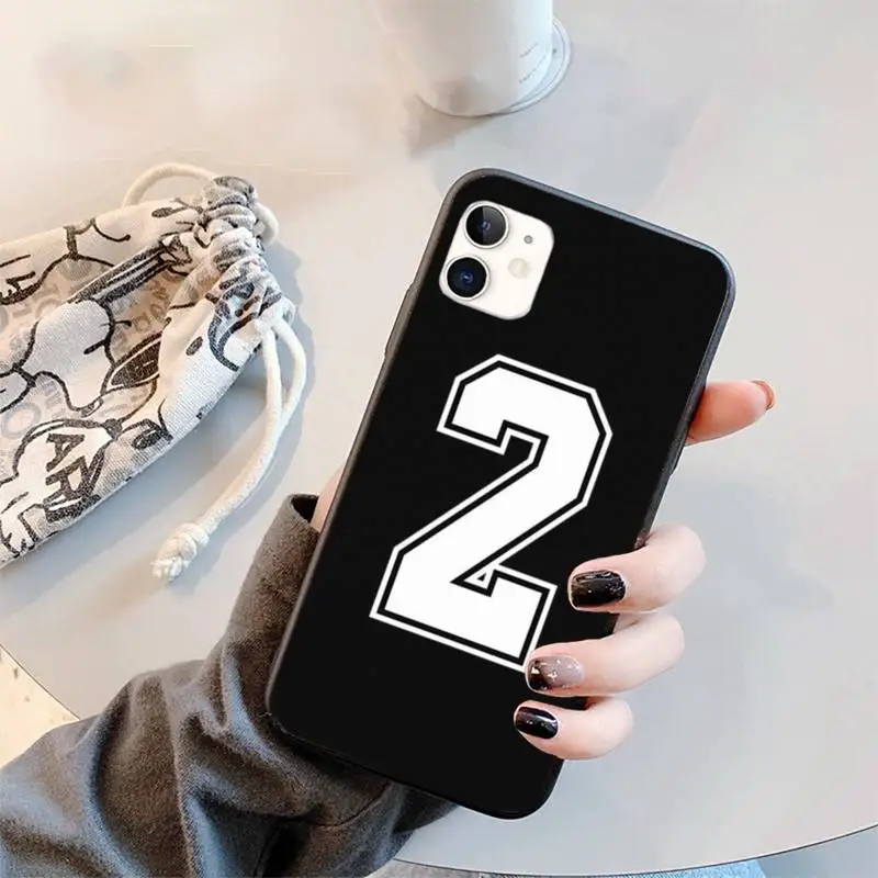 

Football Lucky number Phone Case for iPhone 11 12 mini pro XS MAX 8 7 6 6S Plus X 5S SE 2020 XR