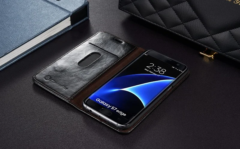 Роскошный Магнитный откидной Чехол для samsung galaxy S7 edge S8 S9 S10 Plus S5 Mini S4 S6 edge Plus винтажный кожаный чехол-бумажник