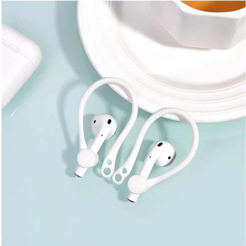 Силиконовый чехол для AirPods, беспроводные наушники для AirPods, защитные аксессуары, спортивные, анти-потеря, защитный колпачок на крючке, наушники