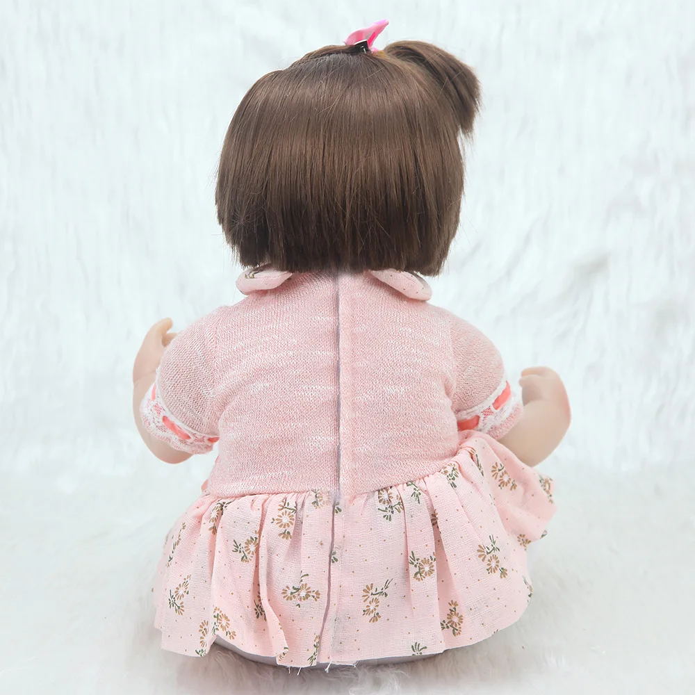 

42cm Bebe Reborn Doll Kid Toys Dolls for Girls Silicone Cloth Body Reborn Baby Doll Soft and Comfortable Interactive Dolls