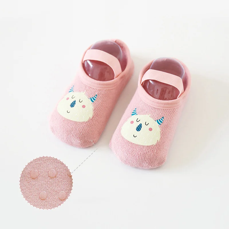 

Cartoon Deer Baby Socks Cute Baby Boys Girls Floor Socks Autumn Infant Toddler Kids Anti Slip Socks