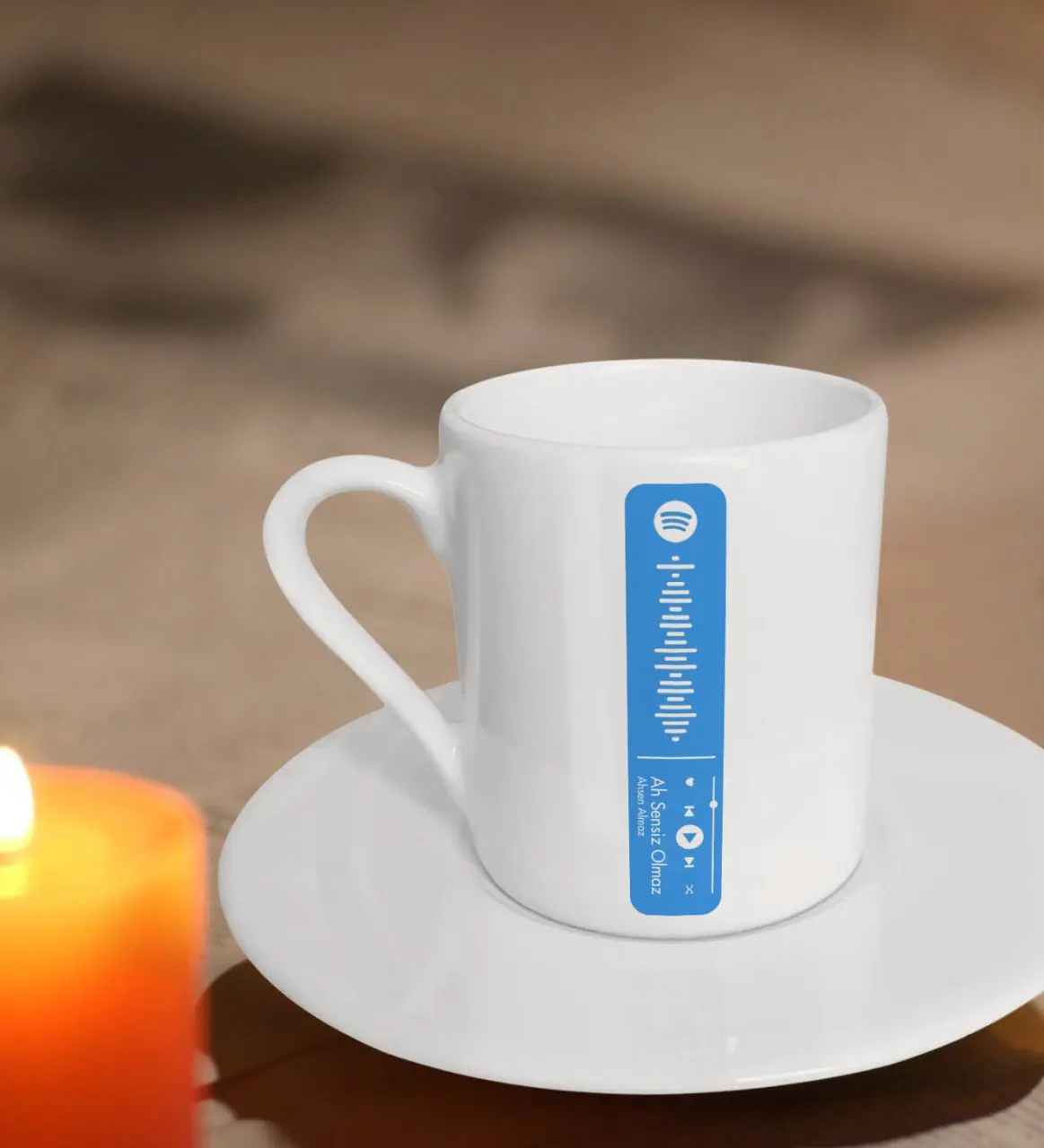 

Персонализированная синяя кофейная штрих-кодировка