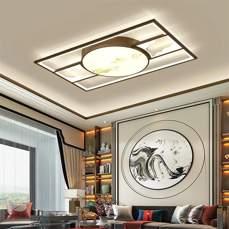 OUFULA современные ультра тонкие потолочные светильники современный дом подходит