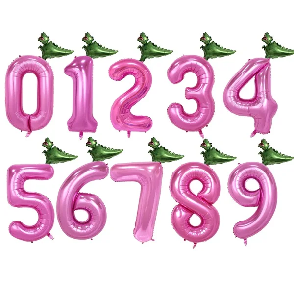 Pink C 1 компл. Динозавр фольга гелий мультфильм 40 дюймов количество шары День рождения украшение детские игрушки динозавр забавные подарки детский душ - Цвет: Pink C