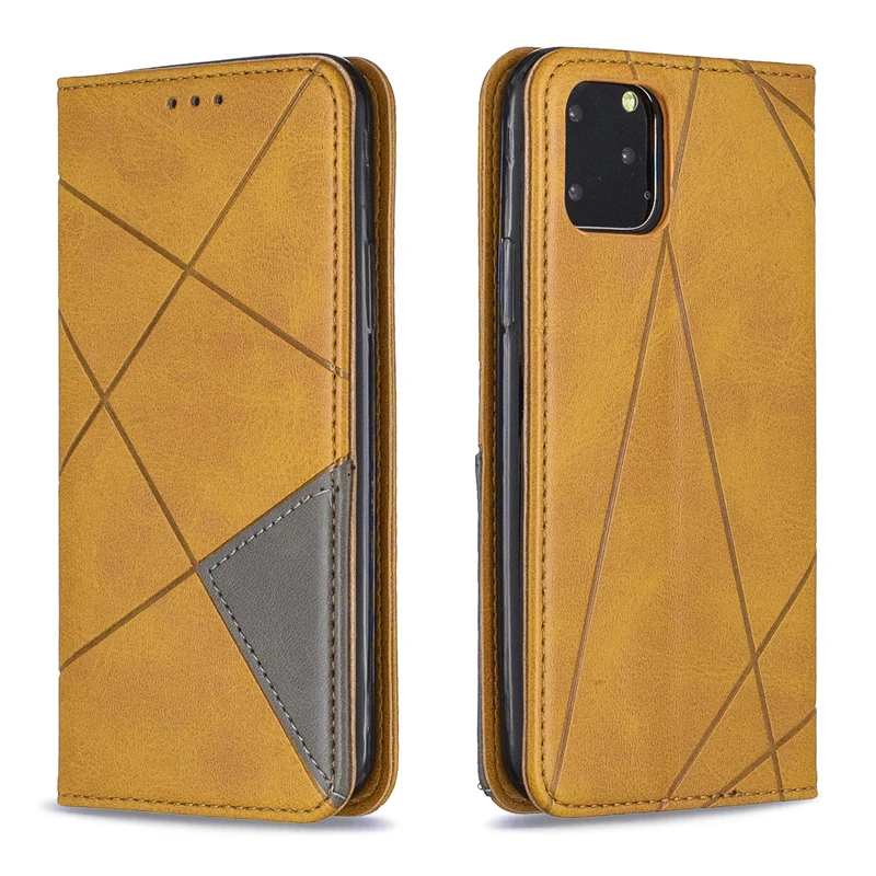 Магнитный кожаный чехол кошелек для iphone 11 Pro Max 2019 с откидной крышкой и отделением