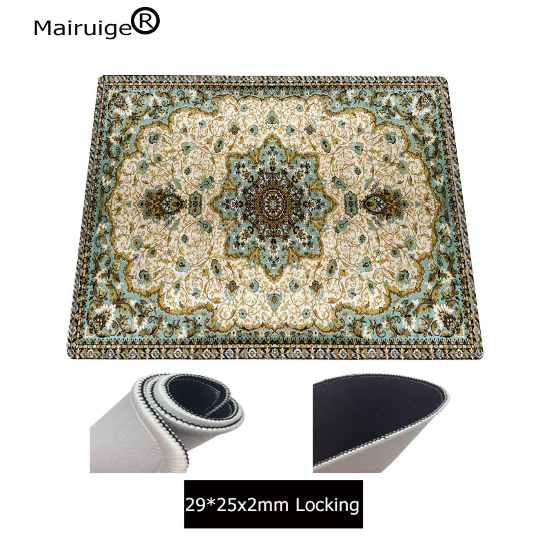 290x250x2MM Mairuige синие персидские ковры дизайн компьютерный Ноутбук игровой большой размер Блокировка края коврик для мыши лучший выбор для CSGO DOTA - Цвет: 290x250x2MM