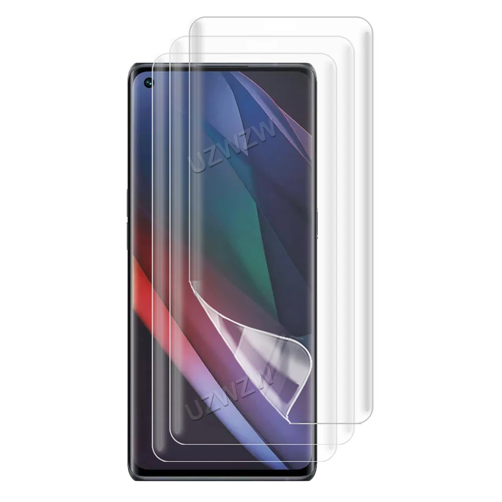 

3pcs For Oppo Find X3 Neo Screen Protector Soft Hydrogel Film 3D Curved Full Coverage