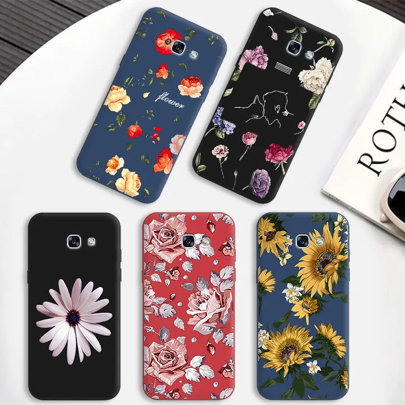 Чехол для телефона для samsung Galaxy A8+ A6+ A9 Star, Мягкая силиконовая задняя крышка для samsung Galaxy A5 A50 A10 A3 A30 черный матовый