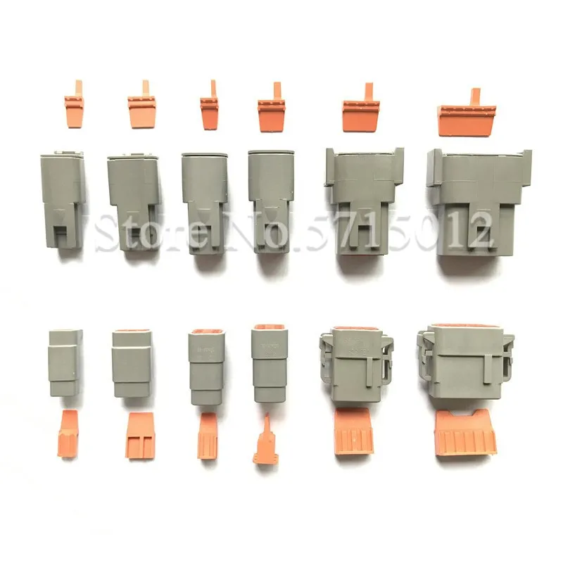 Немецкий DTM водонепроницаемый комплект соединителей для проводов женский/3/4/6/8/12S