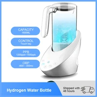 yenvk 1 5l rich spepem hydrogen water bottle alkaline water ionizer machine 4 mode smart touch water filter pitcher