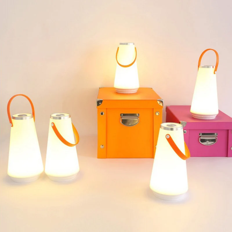 USB Перезаряжаемые Портативный атмосфер светильник светодиодный касаний СИД