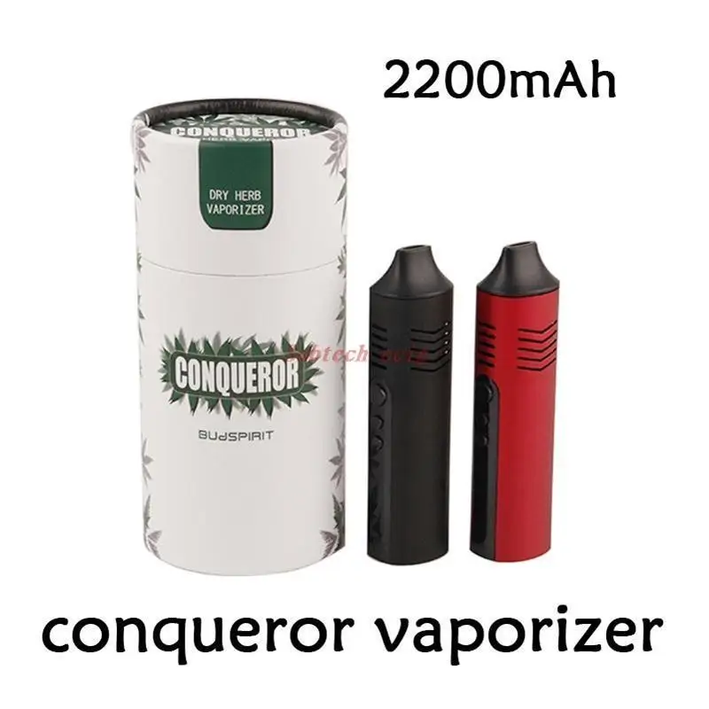 

Original Hugo Vapor Conqueror Kit Dry Herb Vaporizer Vape Pen 2200mAh Battery Temperature Control Herbal E Cigarette Kits